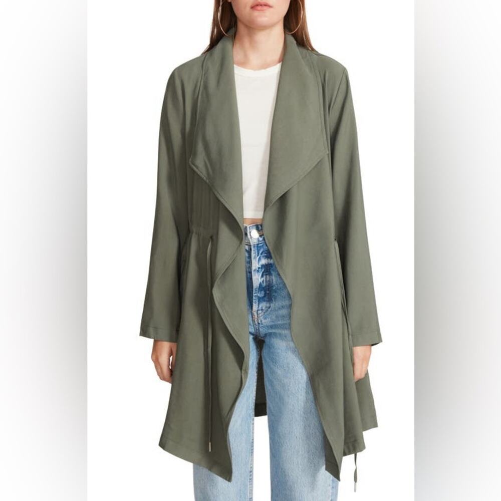 NWT- BB Dakota by Steve Madden Drape Collar Open Front Jacket- Size XL (Flaw)